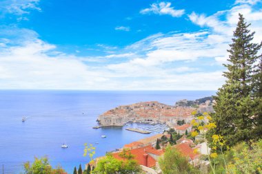 Dubrovnik, Hırvatistan'ın antik kentin güzel manzara