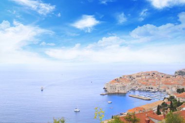 Dubrovnik, Hırvatistan'ın antik kentin güzel manzara