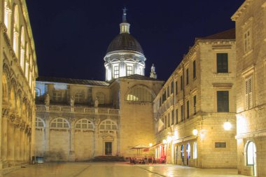 Dubrovnik, Hırvatistan (Kneev dvor) Rektör Sarayı'nın güzel manzara