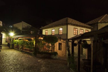 Gece Mostar, Bosna ve Hersek'te sokak