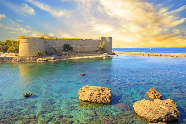 Вид Замок Кирения Кирении Гирне Северный Кипрус — стоковое фото