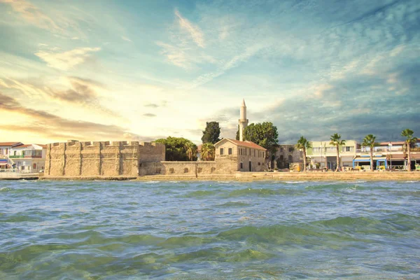 Schöne Aussicht Auf Die Burg Von Larnaca Auf Der Insel — Stockfoto