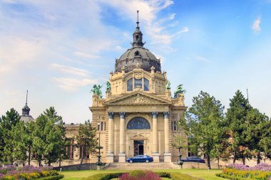 Güzel manzara Szchenyi Hamam Budapeşte, Macaristan