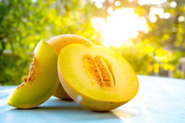 Taze tatlı yeşil kavun