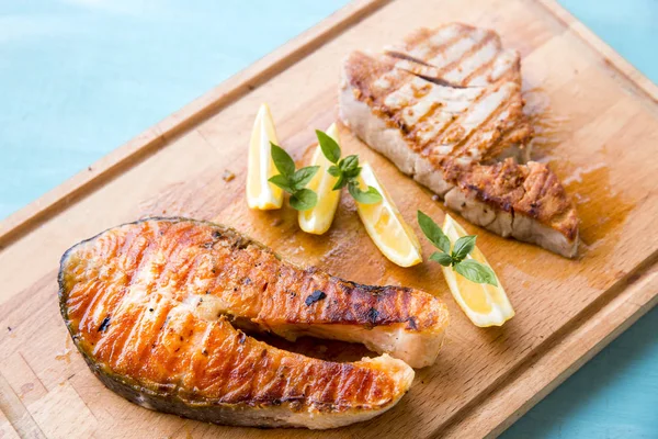 ton balığı ve somon