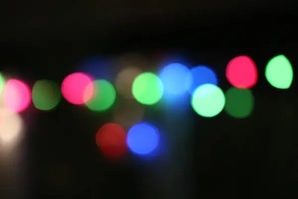 Colorful Christmas Lights Background — Stock Photo, Image