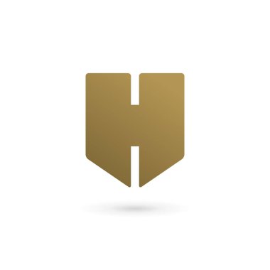 Letter H shield logo icon design template elements clipart