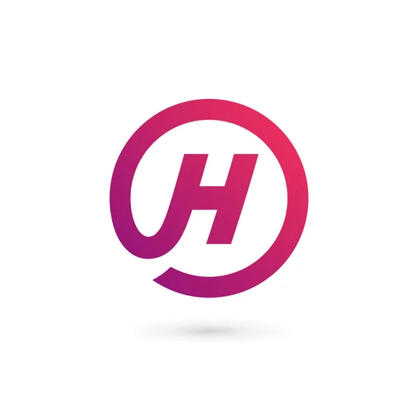 Letter H logo pictogram ontwerp template elementen — Stockvector