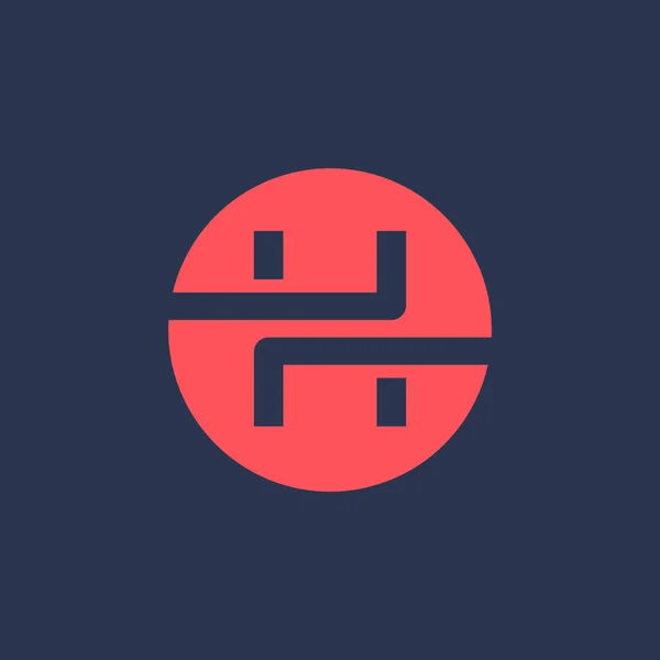 Lettera H logo icona elementi modello di design — Vettoriale Stock
