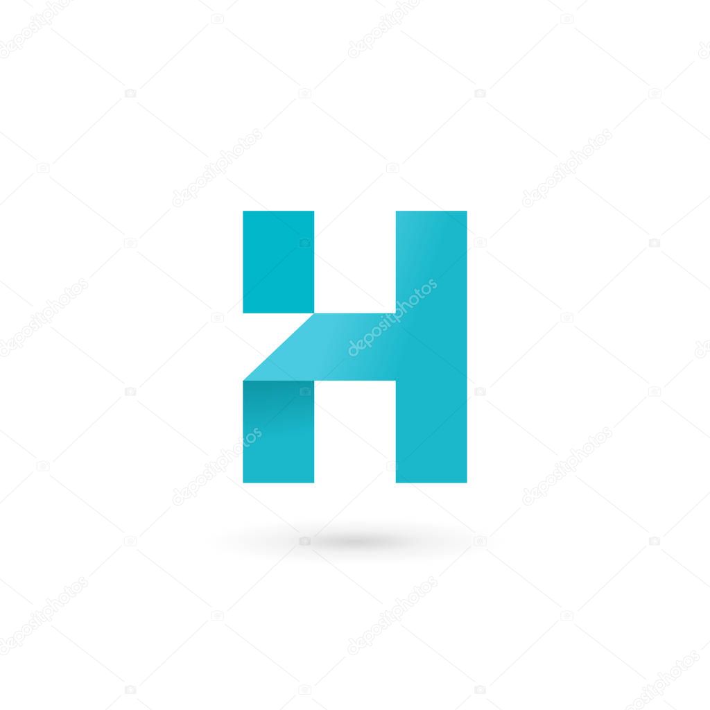 Letter H logo icon design template elements