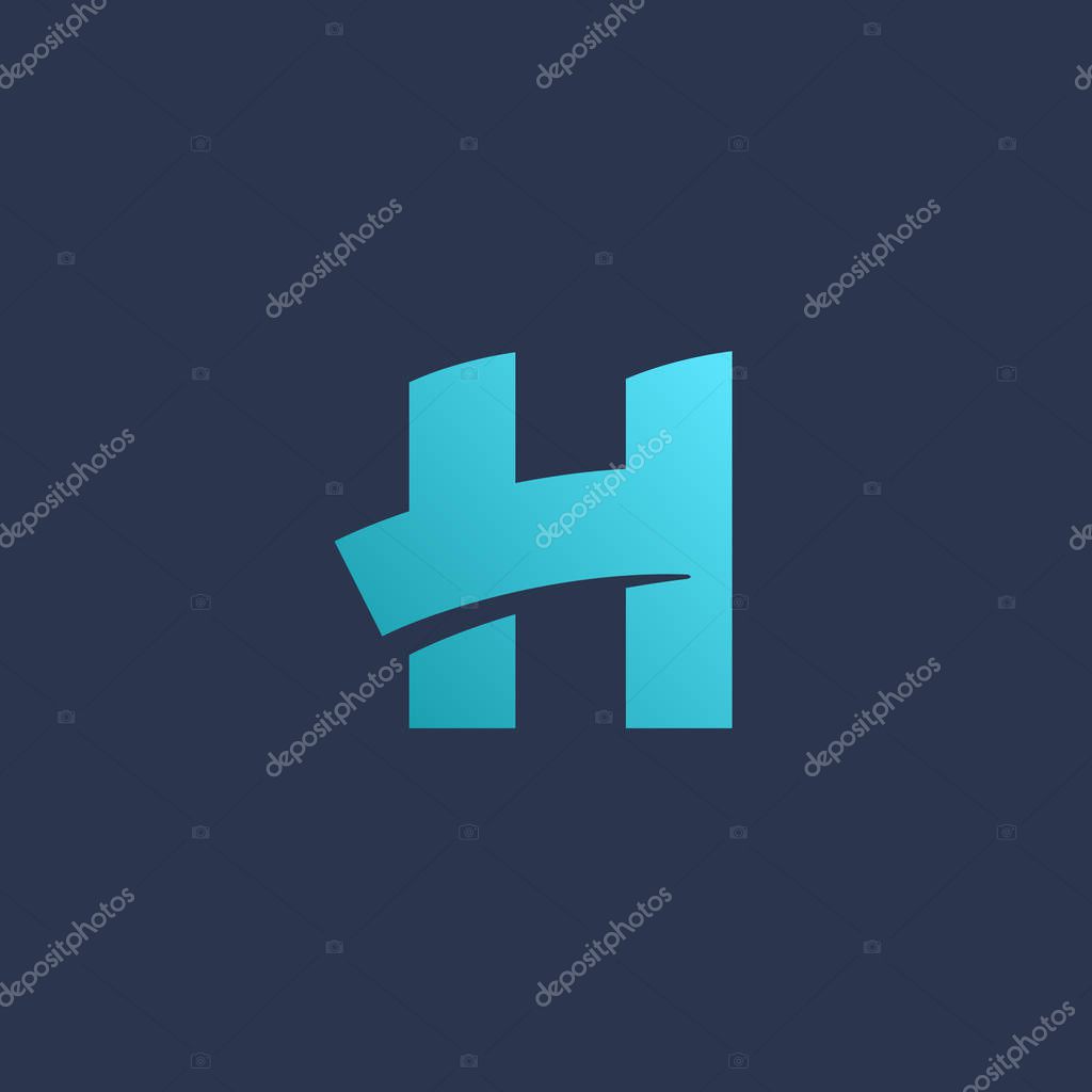 Letter H logo icon design template elements