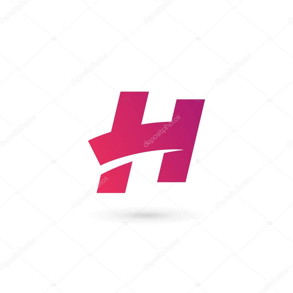 Letter H logo icon design template elements