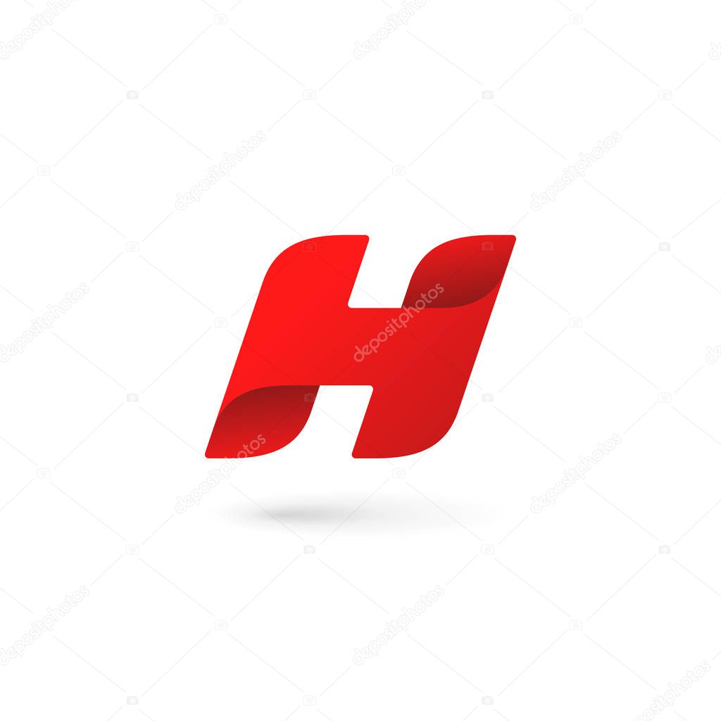 Letter H logo icon design template elements
