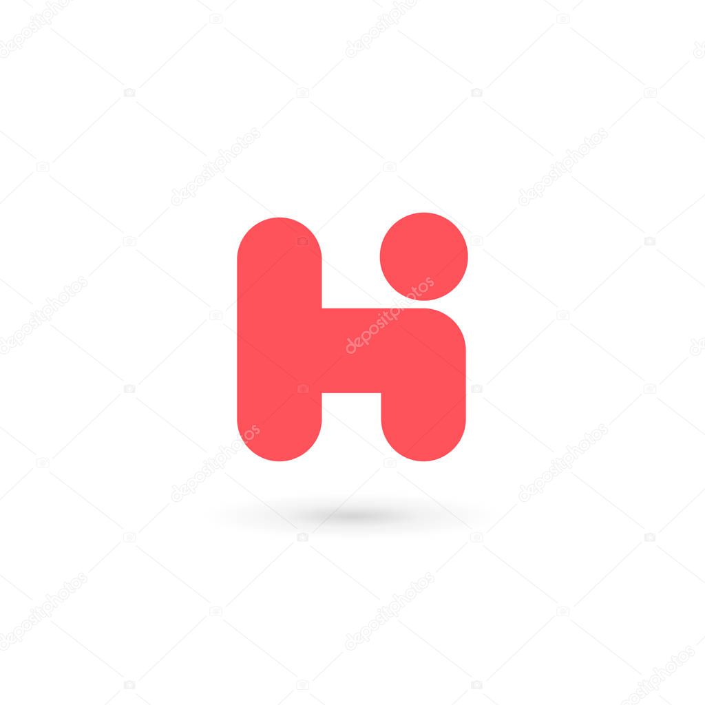 Letter H logo icon design template elements