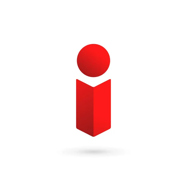 Lettre I éléments de modèle de conception icône logo — Image vectorielle
