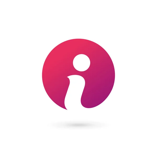 De letter I info logo pictogram-ontwerpelementen sjabloon — Stockvector