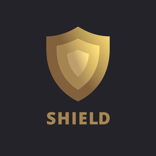 Shield 로고 설계 템플릿 요소 — 스톡 벡터