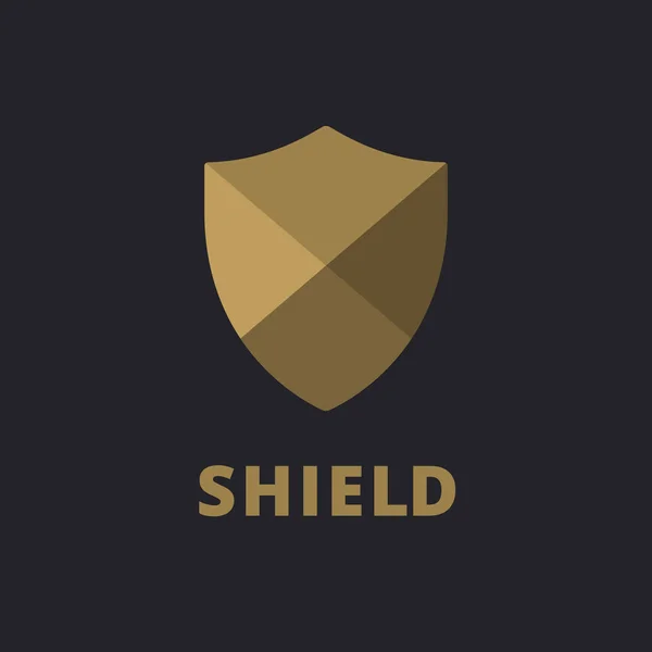 Shield 로고 설계 템플릿 요소 — 스톡 벡터