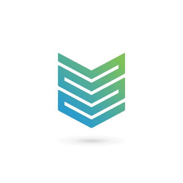 Elementi modello icona logo Shield — Vettoriale Stock