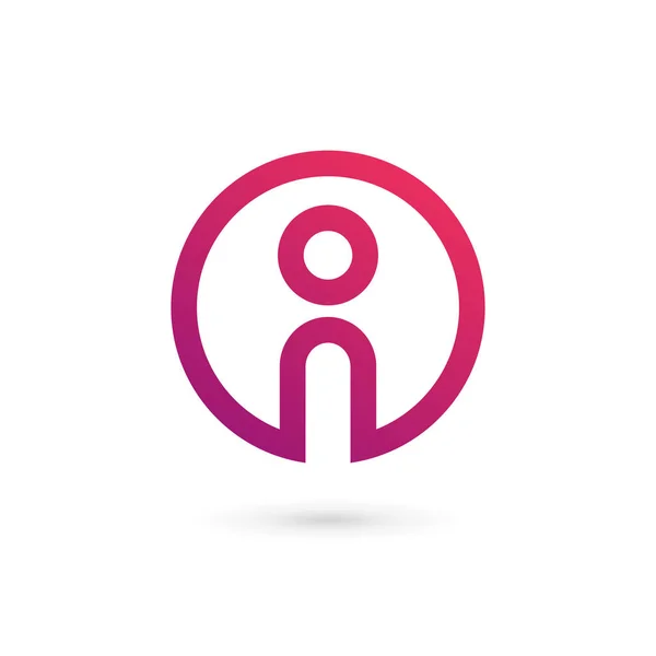 Letter I info logo icon design template elements — Stock Vector