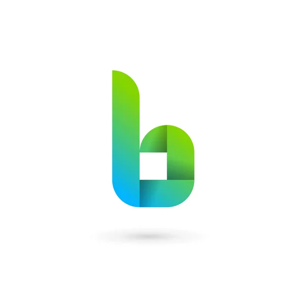 Letra B cinta logotipo icono de diseño de elementos de plantilla — Vector de stock