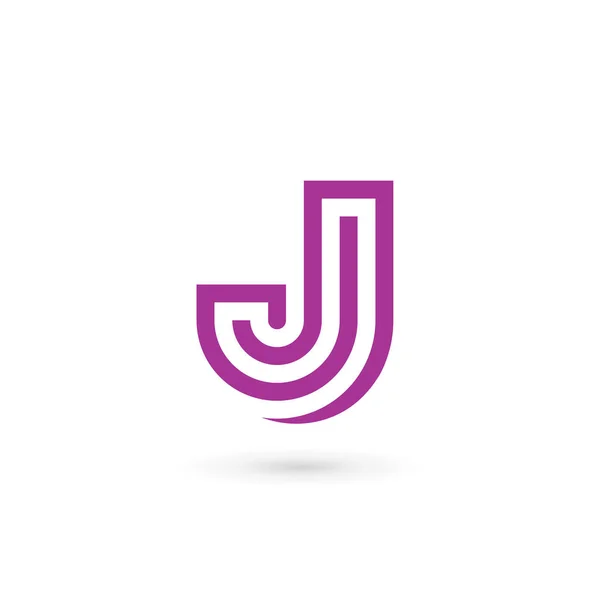 Lettera J logo icona elementi modello di design — Vettoriale Stock