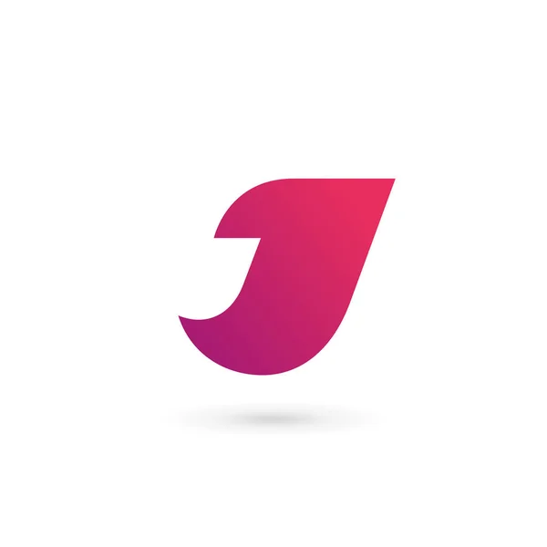 Letra J logotipo ícone design elementos de modelo — Vetor de Stock