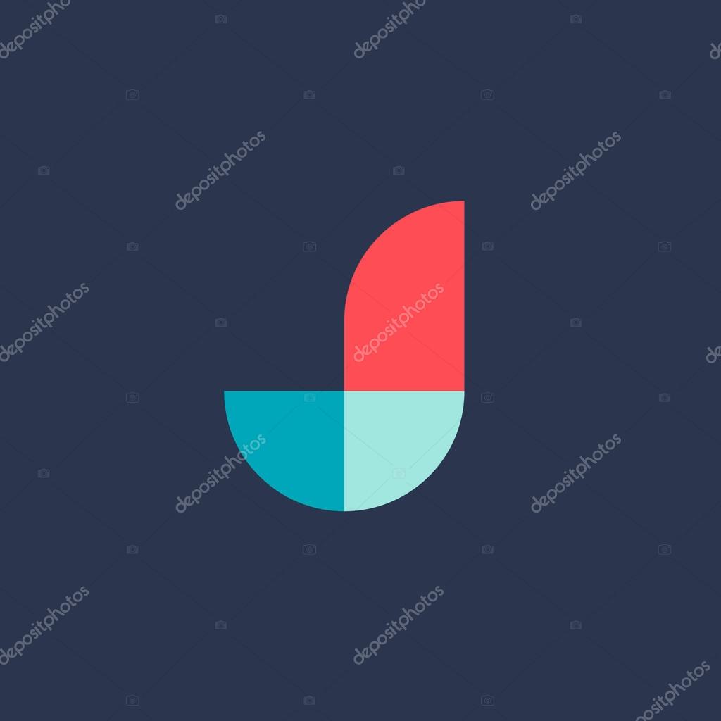 Letter J logo icon design template elements