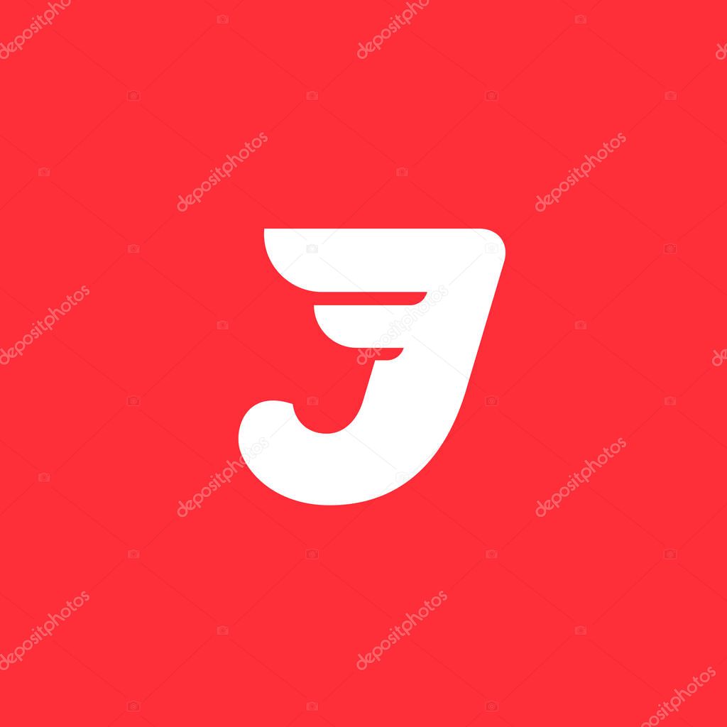 Letter J logo icon design template elements