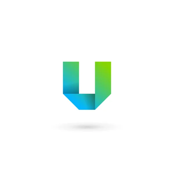 Litery V wstążki logo ikony elementów szablonu projektu — Wektor stockowy