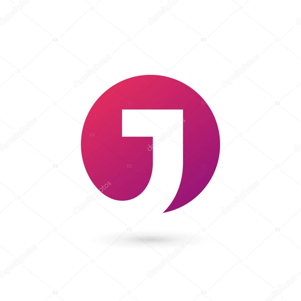 Letter J logo icon design template elements