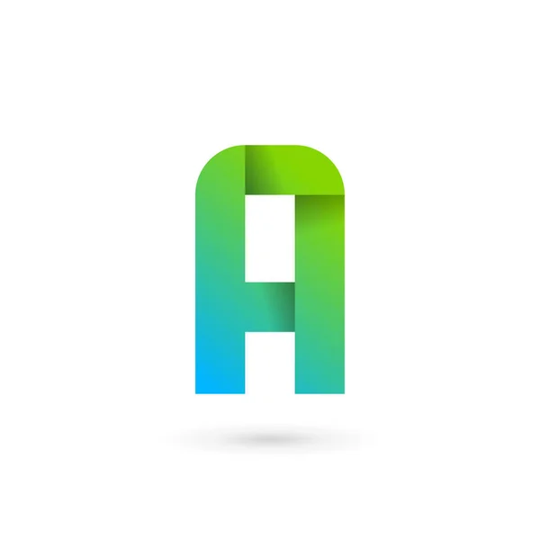 Litera A wstążki logo ikony elementów szablonu projektu — Wektor stockowy
