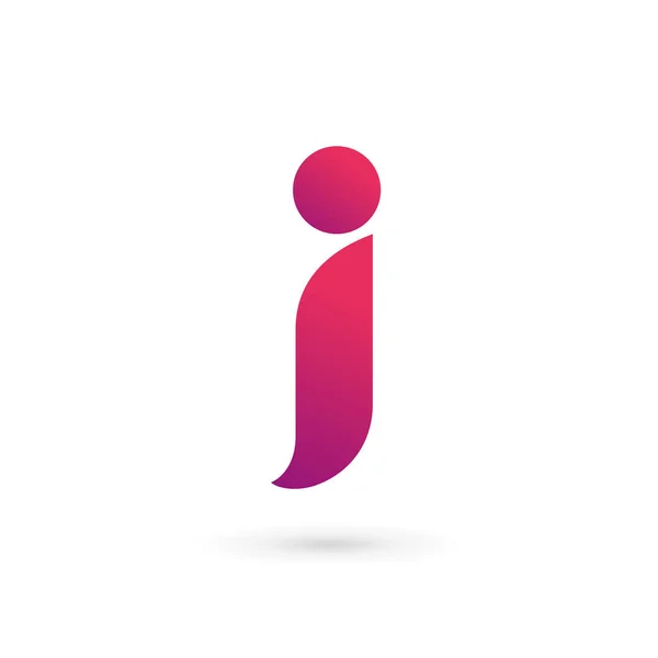 Letra J logotipo ícone design elementos de modelo — Vetor de Stock