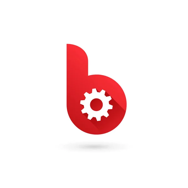 B betű technológia logó ikonra design sablon elemei — Stock Vector