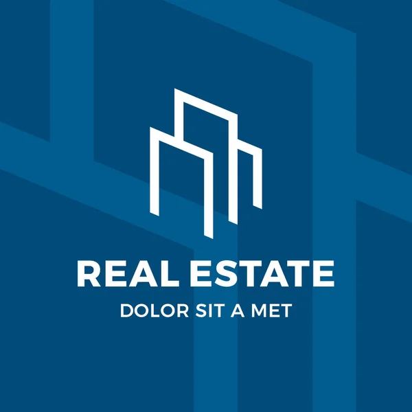 Immobilier maison logo icône conception éléments de modèle — Image vectorielle