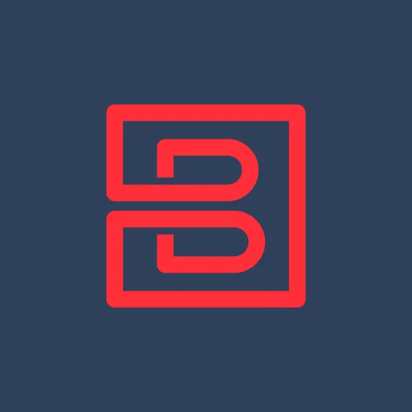 Letter B logo icon design template elements — Stock Vector