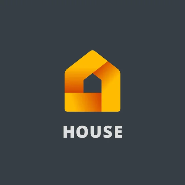 Immobilien Haus Logo Ikone Design-Vorlage Elemente — Stockvektor