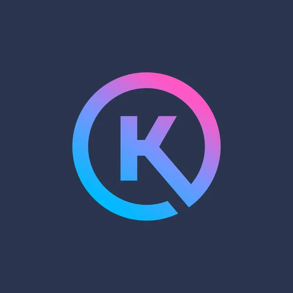 Elementy wzoru ikony logo litera K — Wektor stockowy