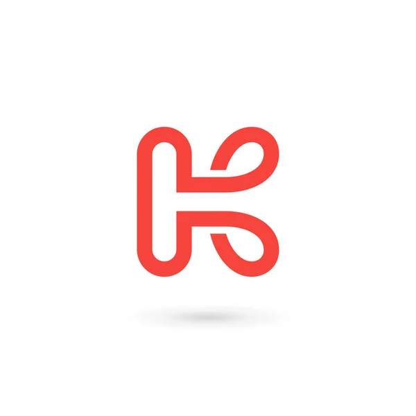 Letter K logo pictogram ontwerp template elementen — Stockvector