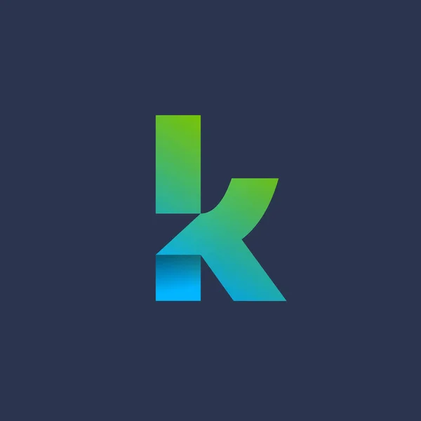 Bokstav K logotyp ikon designmall element — Stock vektor