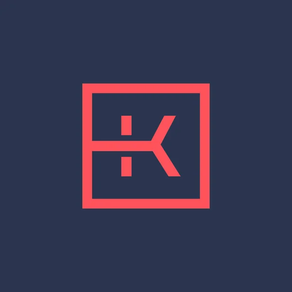 Элементы шаблона логотипа буквы K — стоковый вектор