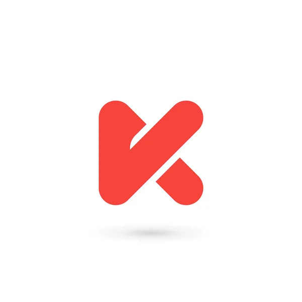 K 로고로 고디자인 템플릿 요소 — 스톡 벡터