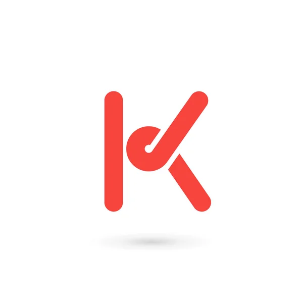 Στοιχεία προτύπου σχεδίασης εικονιδίου του γραφικού συμβόλου K — Διανυσματικό Αρχείο