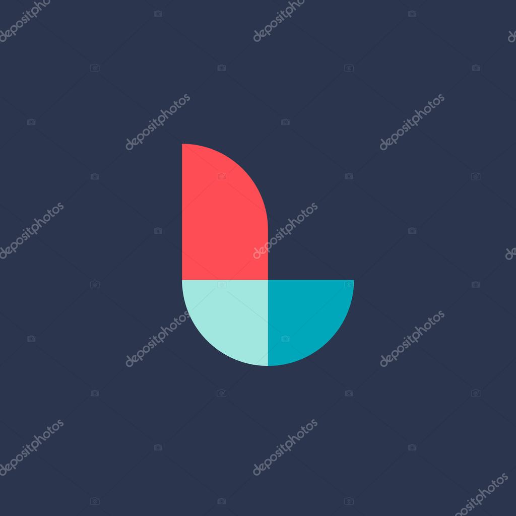 Letter L logo icon design template elements