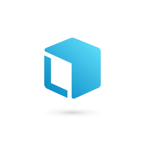 Litery L moduł logo ikona elementów szablonu projektu — Wektor stockowy