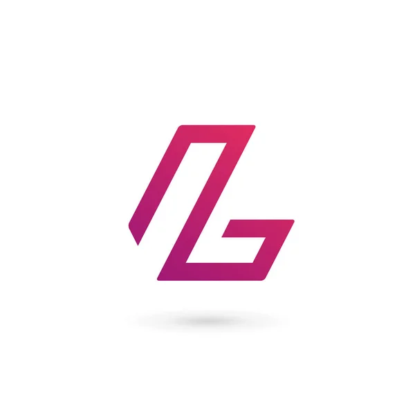 L betű logó ikon design sablon elemek — Stock Vector