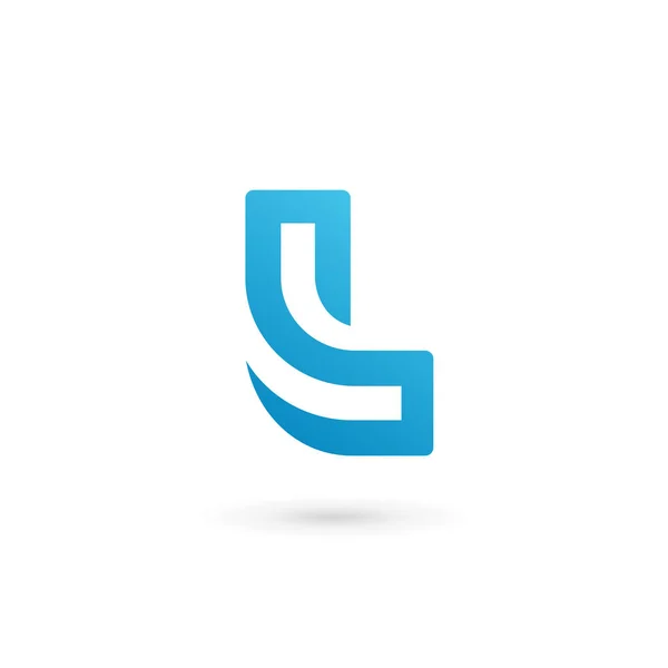 Letra L logotipo ícone design elementos de modelo — Vetor de Stock