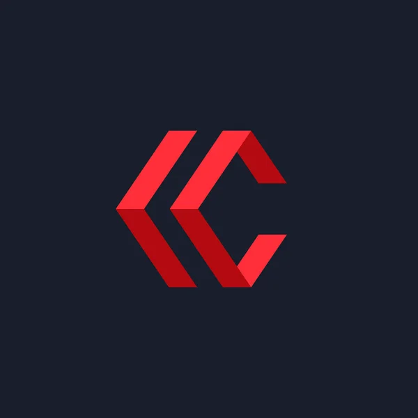 Элементы шаблона логотипа C буквы — стоковый вектор