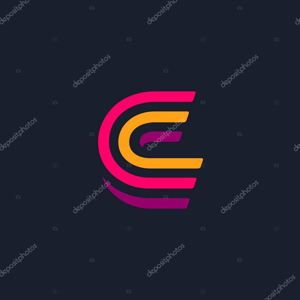 Letter C logo icon design template elements