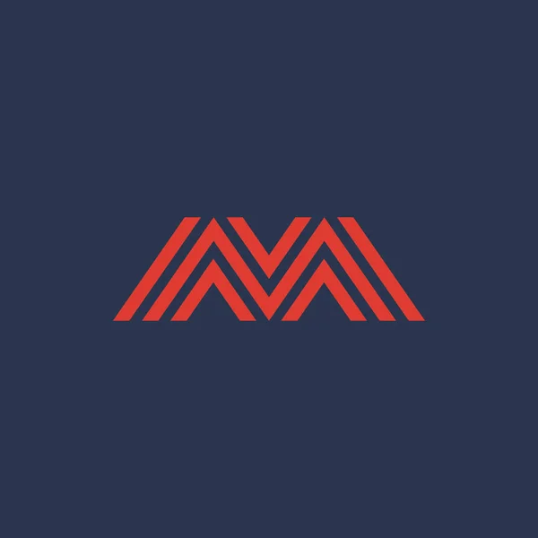Letra M icono del logotipo elementos de plantilla de diseño — Archivo Imágenes Vectoriales